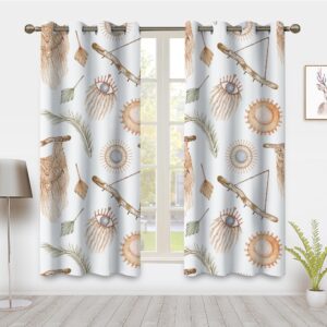 Abstract Line Art pattern Curtains